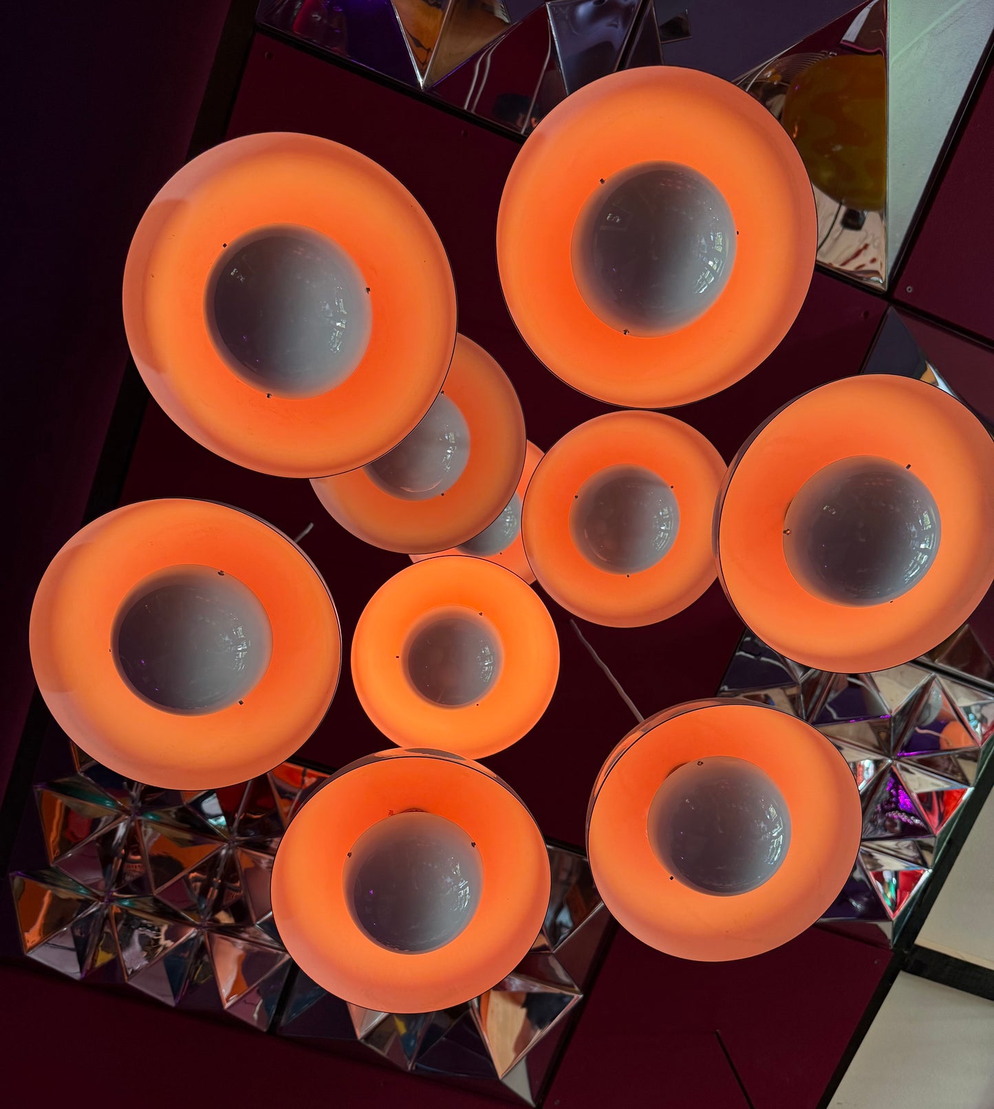 10 Original Flowerpot pendant lamps. Verner Panton for Louis Poulsen