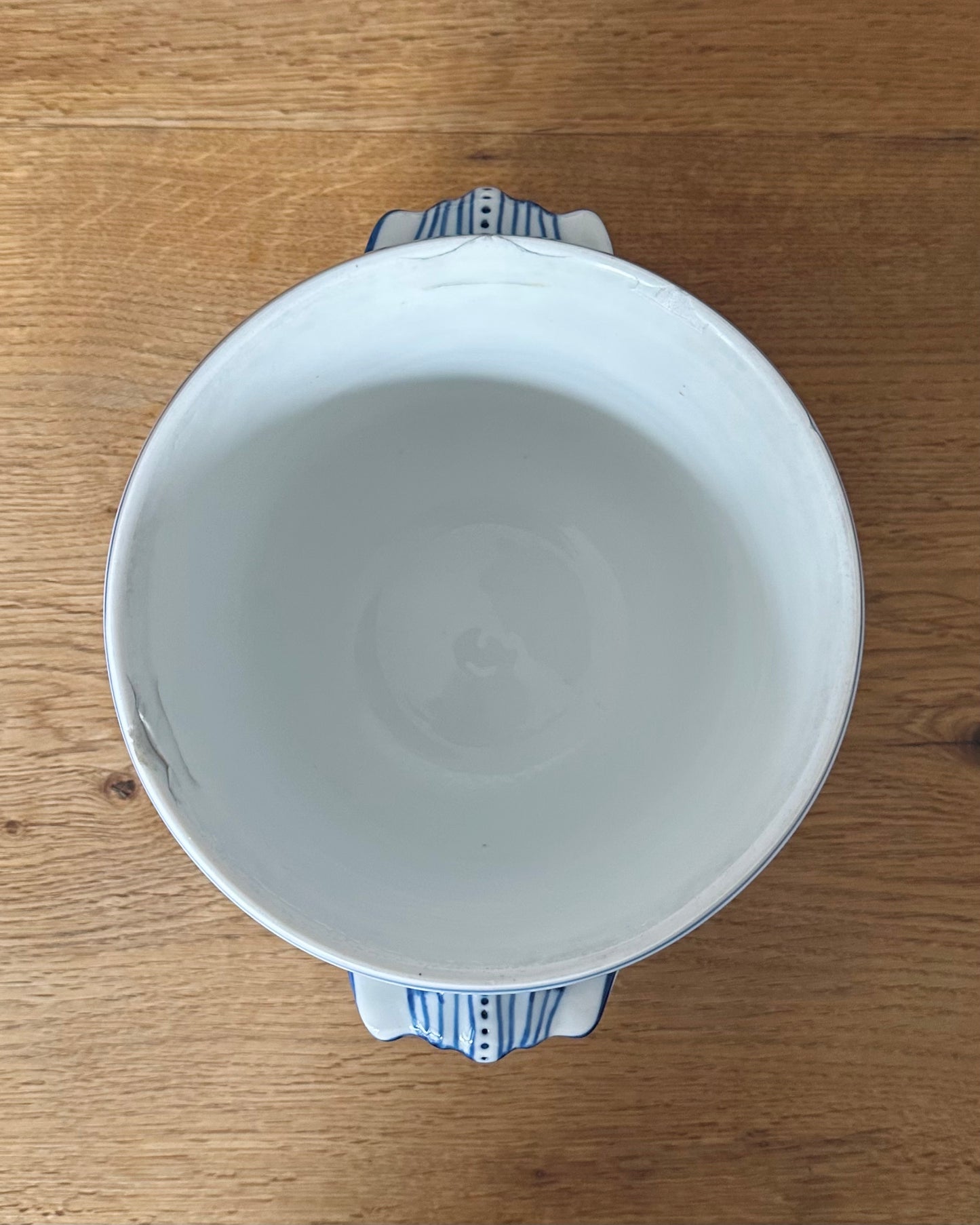 Royal Copenhagen blue fluted plain flowerpot/wine cooler