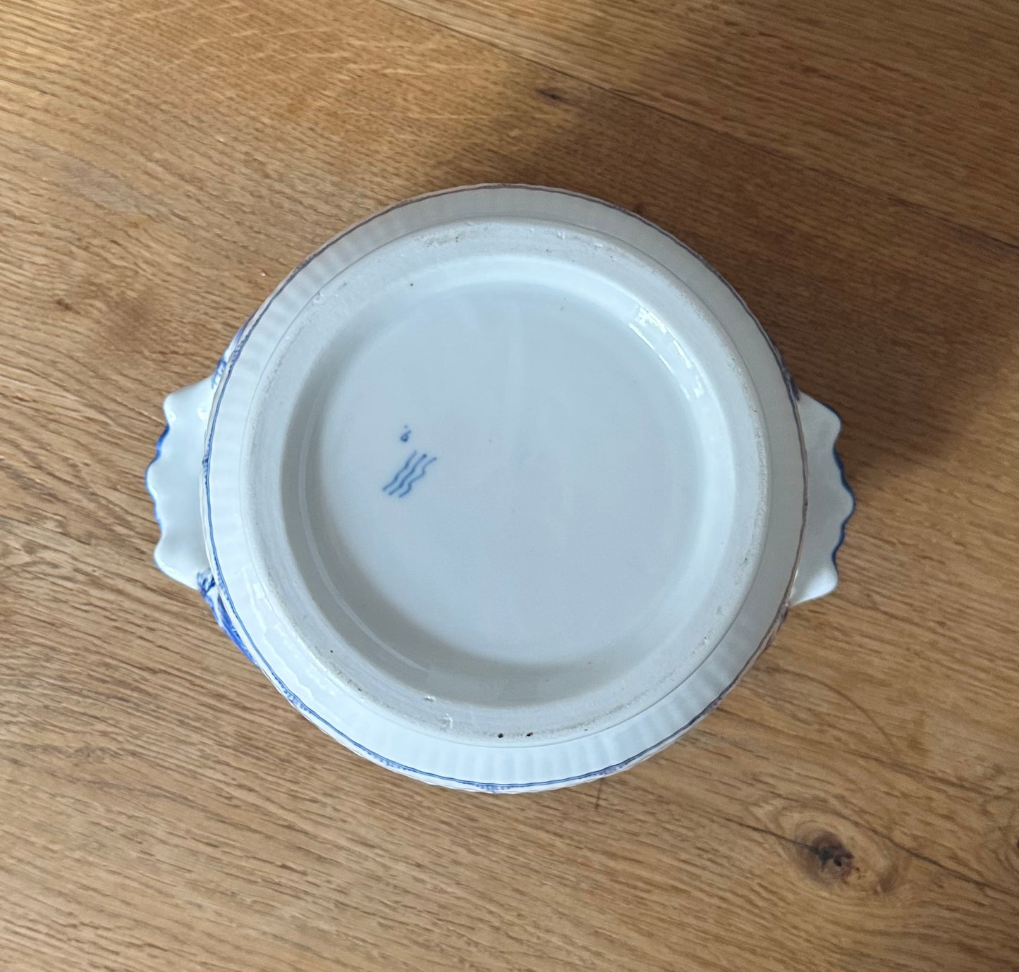 Royal Copenhagen blue fluted plain flowerpot/wine cooler