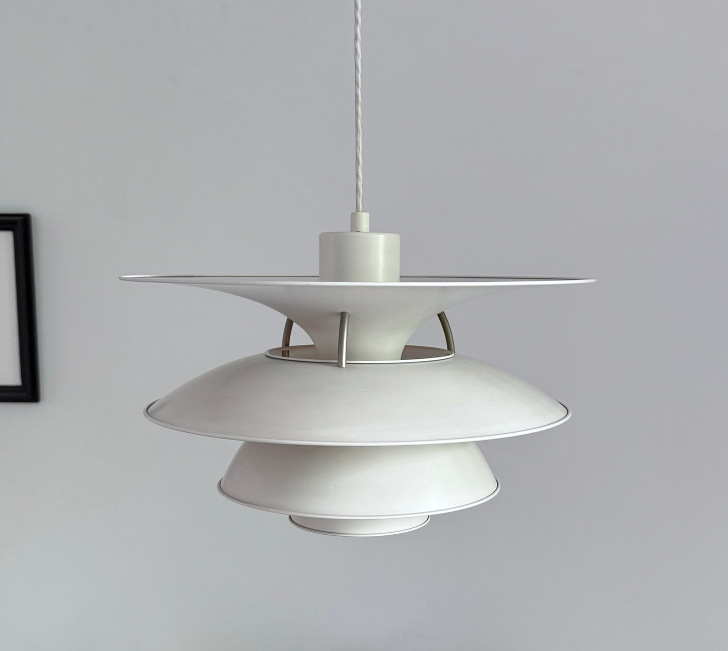 Original white PH 5-4½ pendant lamp. Poul Henningsen for Louis Poulsen