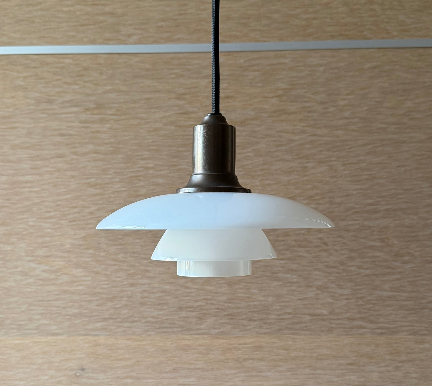 Original PH 2/1 pendant lamp. Poul Henningsen for Louis Poulsen