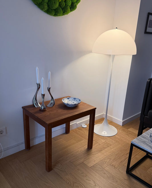 Danish side table in solid cherry wood. Haslev Møbelsnedkeri