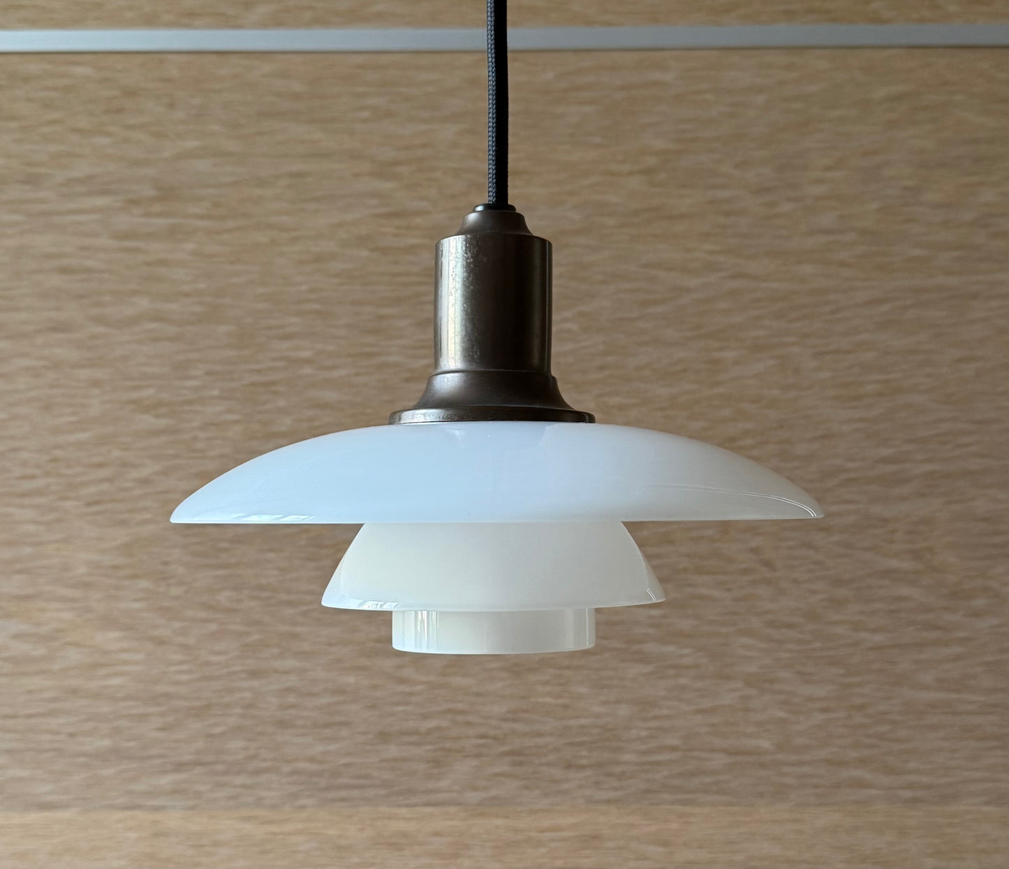 Original PH 2/1 pendant lamp. Poul Henningsen for Louis Poulsen
