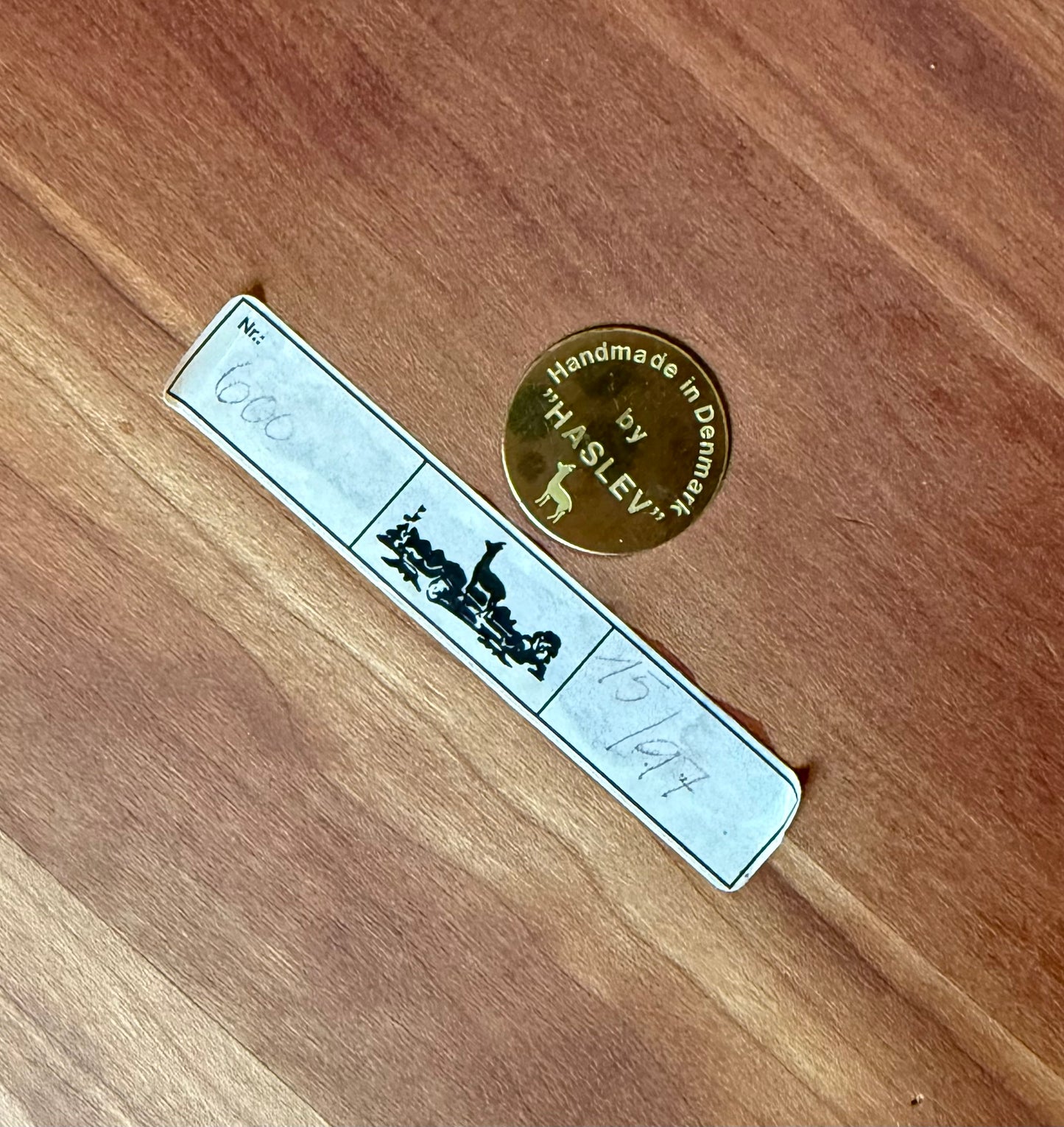 Danish side table in solid cherry wood. Haslev Møbelsnedkeri