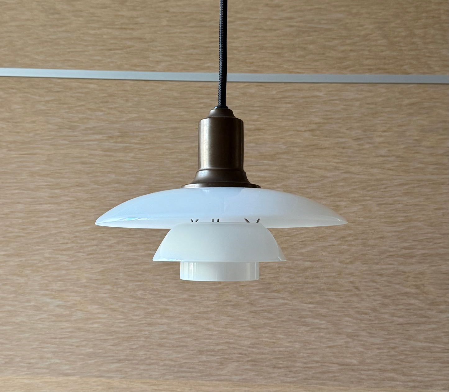 Original PH 2/1 pendant lamp. Poul Henningsen for Louis Poulsen