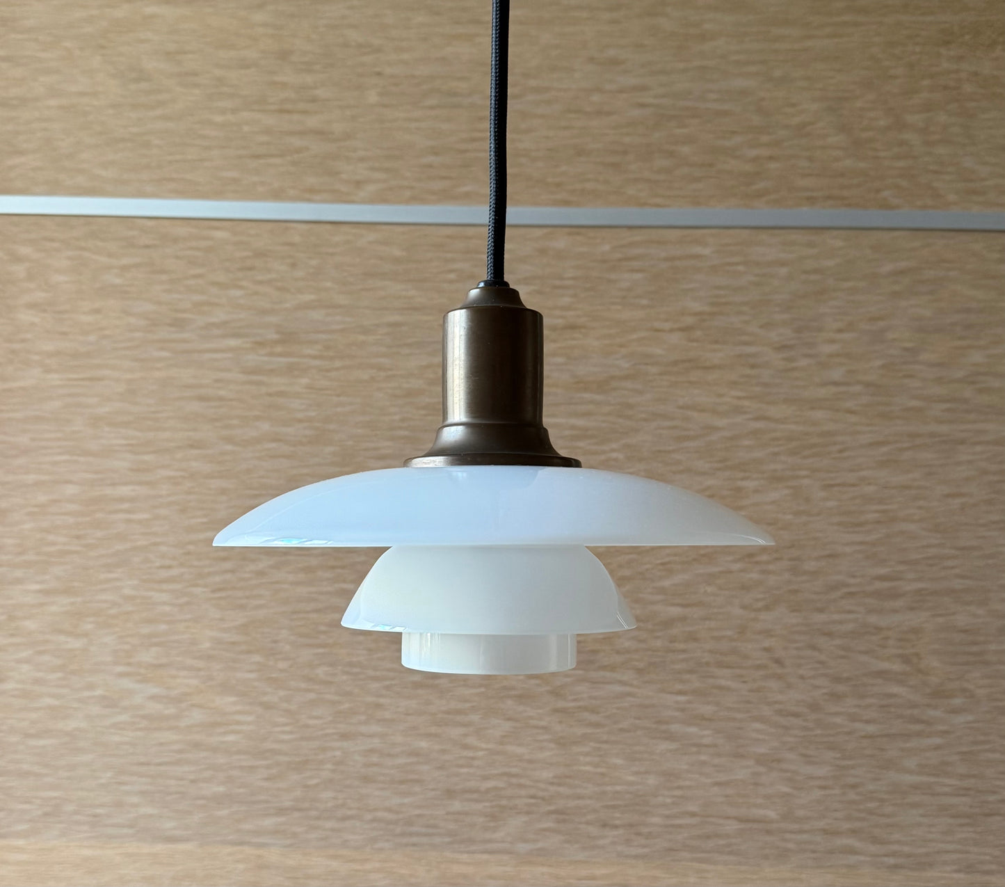 Original PH 2/1 pendant lamp. Poul Henningsen for Louis Poulsen