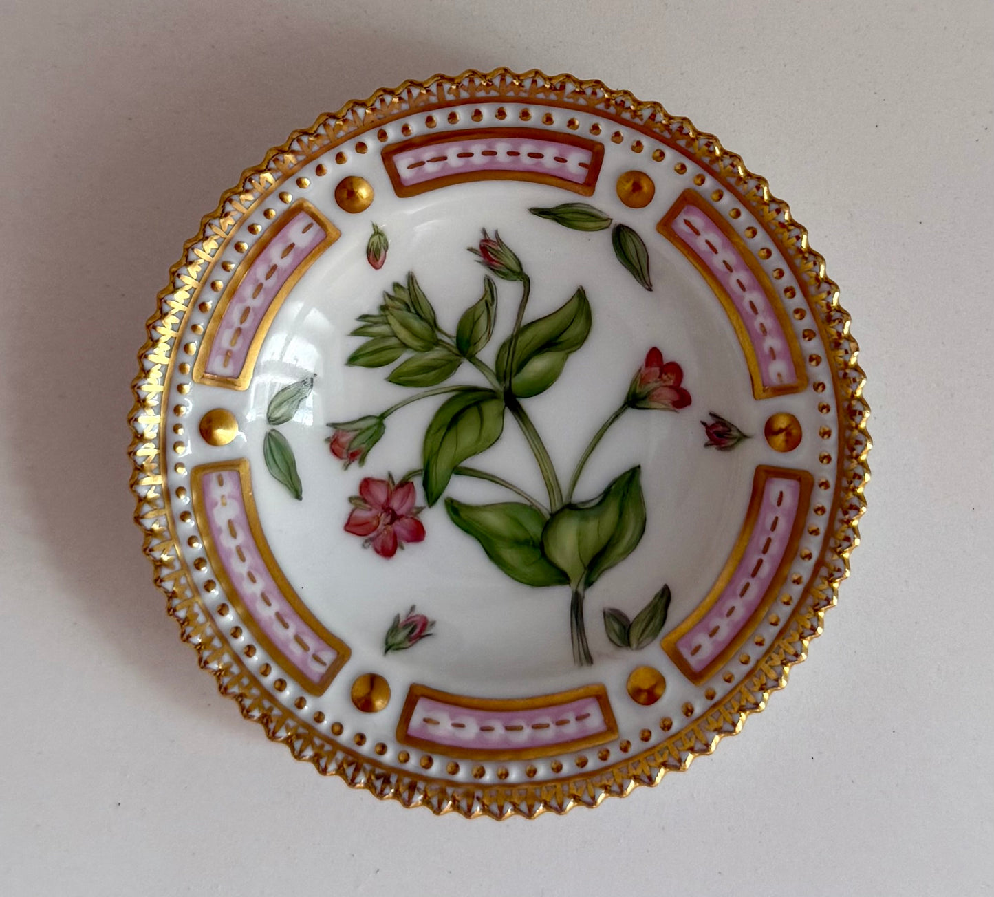 Royal Copenhagen Flora Danica caviar dish / butter dish