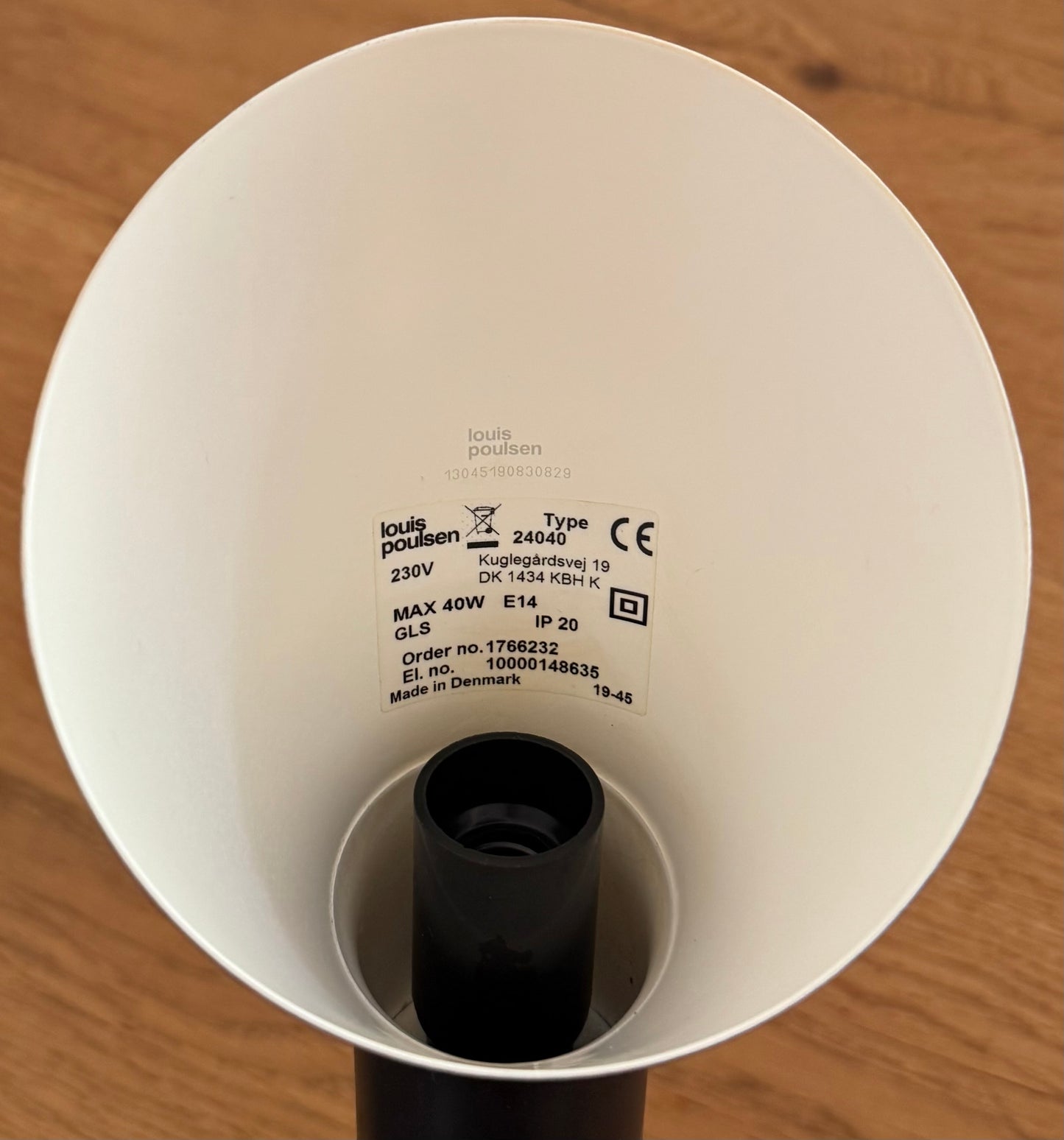 Original AJ Mini table lamp. Arne Jacobsen for Louis Poulsen