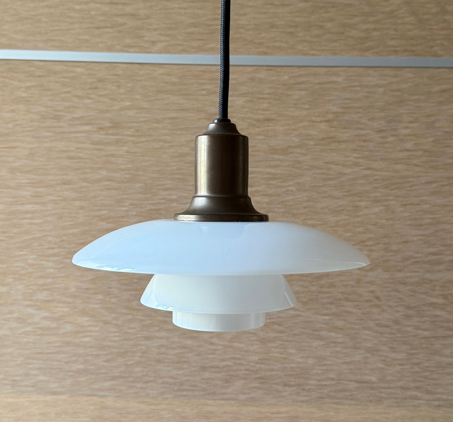 Original PH 2/1 pendant lamp. Poul Henningsen for Louis Poulsen