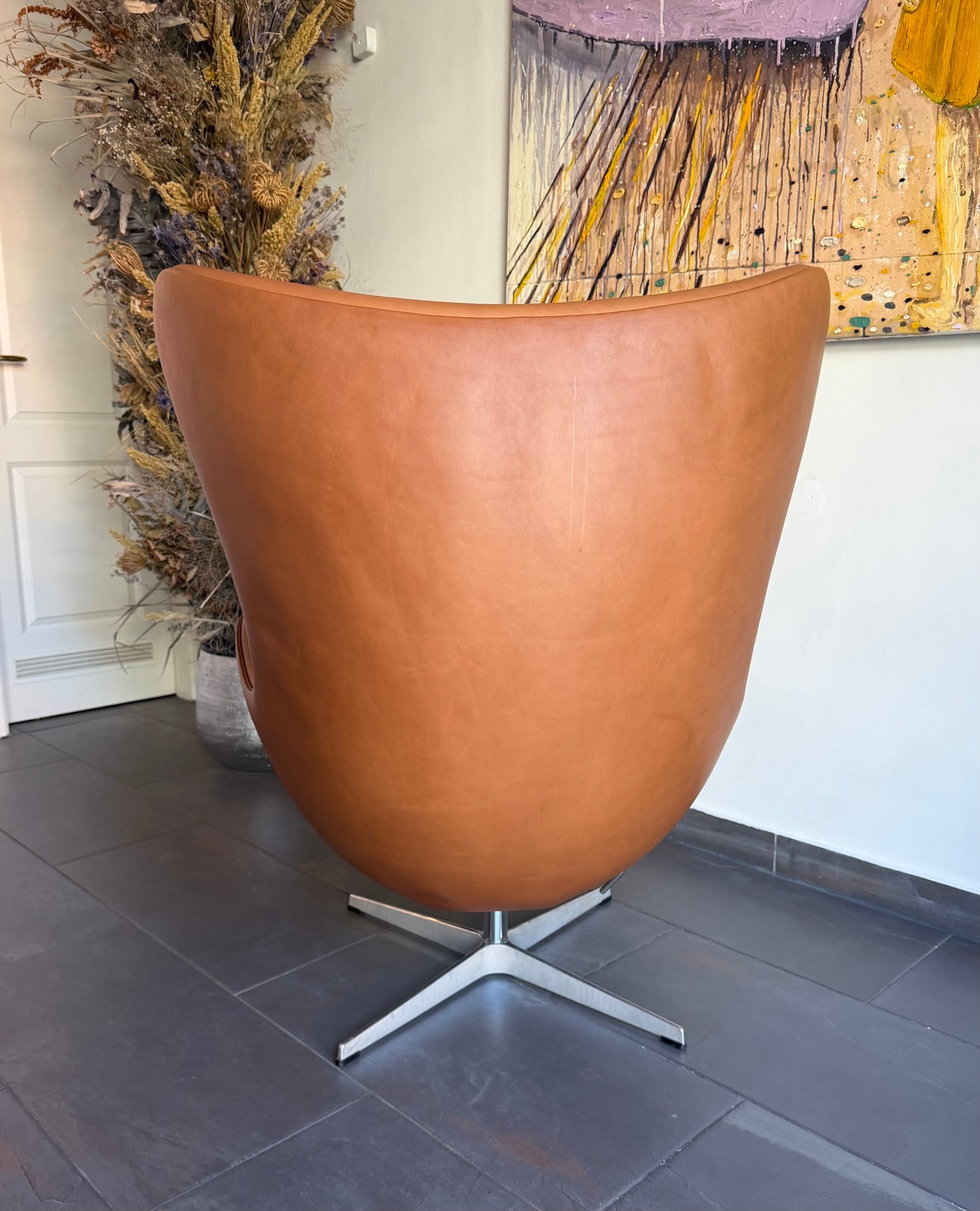 Egg Lounge Chair with foot stool. Arne Jacobsen for Fritz Hansen